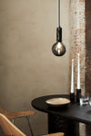 Kyoto Pendant light Black with smoked glass