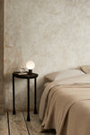 Kyoto Table lamp Black with white glass