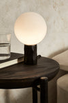 Kyoto Table lamp Black with white glass