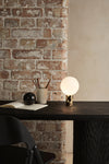 Kyoto Table lamp Brass with clear glass