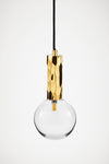 Kyoto Pendant light Brass with clear glass
