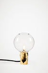 Kyoto Table lamp Brass with clear glass