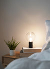 Kyoto Table lamp Black with clear glass