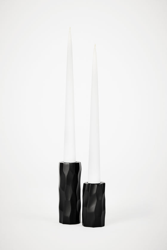 Candlesticks matte white
