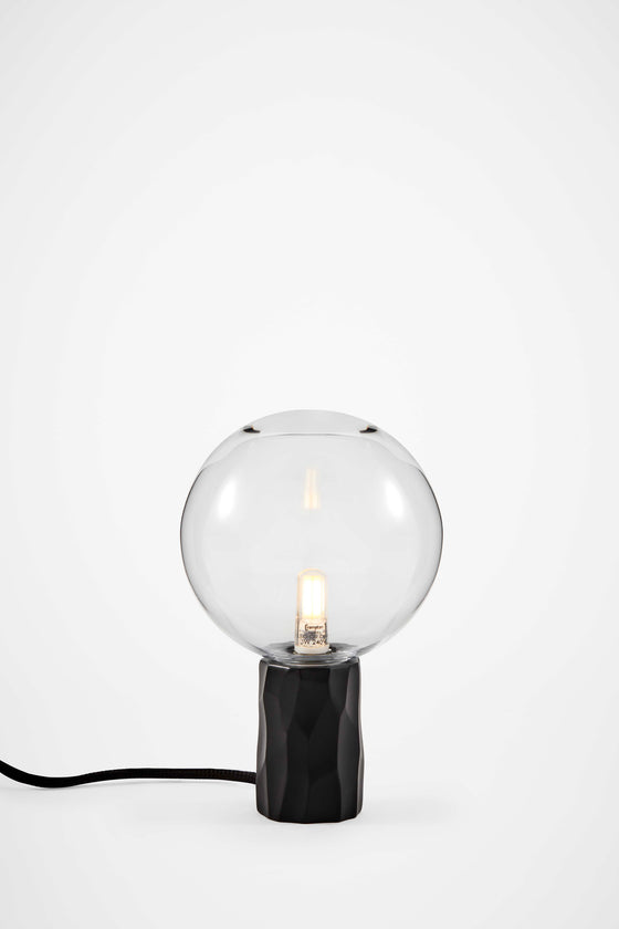 Kyoto Table lamp Black with clear glass