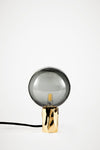 Kyoto Table lamp Brass with smoked glass