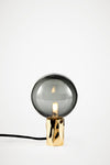 Kyoto Table lamp Brass with smoked glass