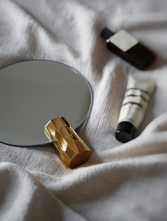 Kyoto Table mirror brass
